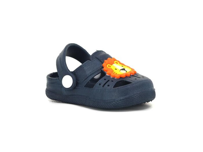 Daye Bebe BK01001 Hayvanlı Kaymaz Sandalet Lacivert - Daye