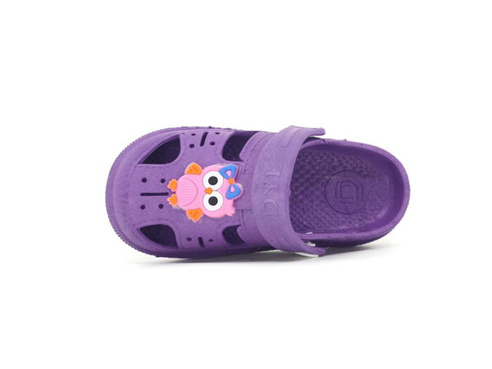 Daye Bebe BK01001 Hayvanlı Kaymaz Sandalet Lila - Daye (1)