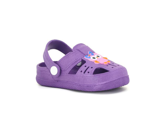 Daye Bebe BK01001 Hayvanlı Kaymaz Sandalet Lila - Daye