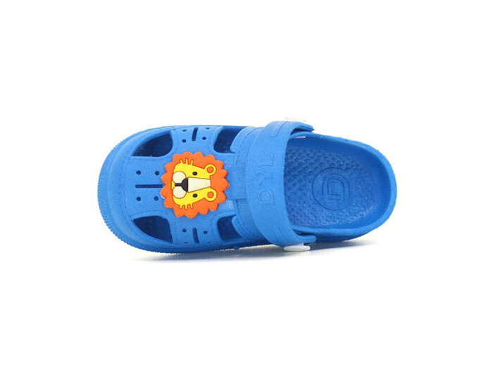 Daye Bebe BK01001 Hayvanlı Kaymaz Sandalet Mavi