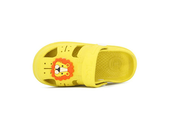 Daye Bebe BK01001 Hayvanlı Kaymaz Sandalet Sarı - Daye (1)