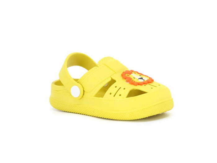 Daye Bebe BK01001 Hayvanlı Kaymaz Sandalet Sarı - Daye