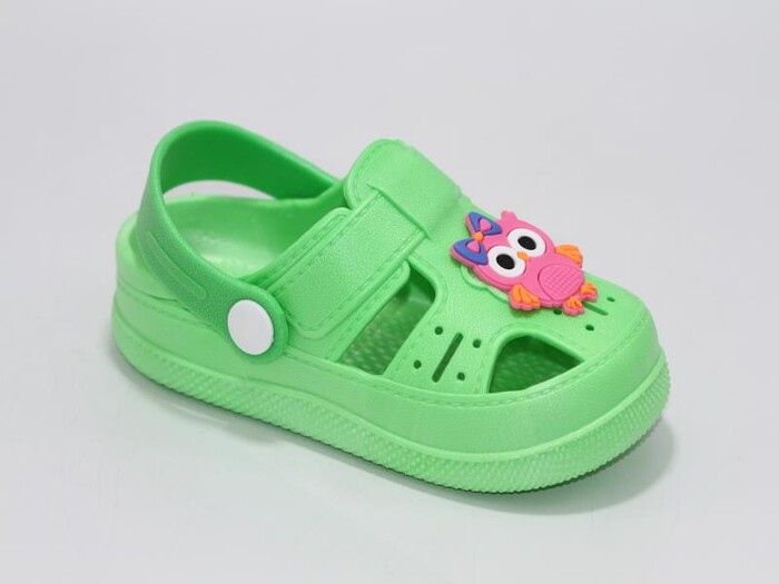 Daye Bebe BK01001 Hayvanlı Kaymaz Sandalet Yeşil - 1