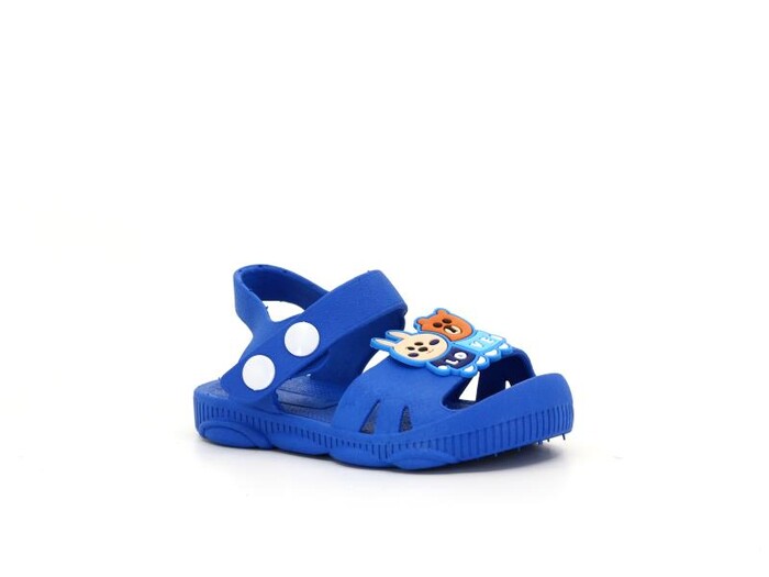 Daye Bebe BK05001 Hayvanlı Kaymaz Sandalet Mavi - 1