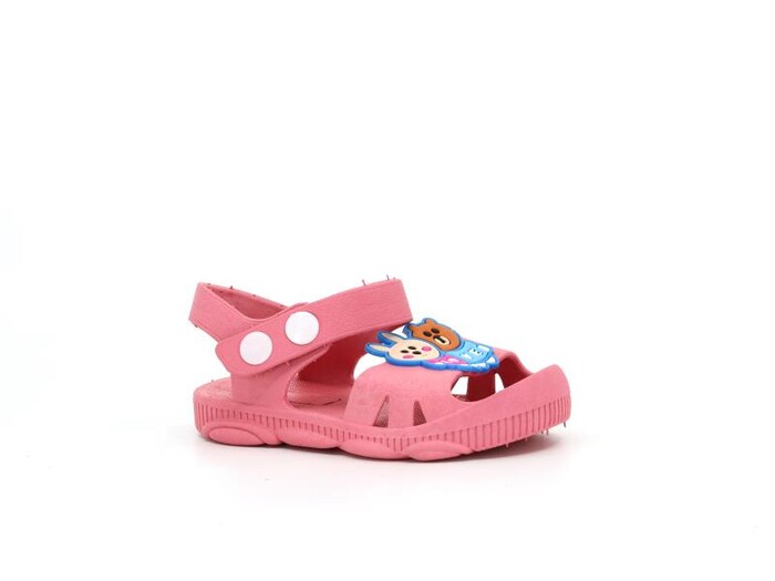 Daye Bebe BK05001 Hayvanlı Kaymaz Sandalet Pembe - 1