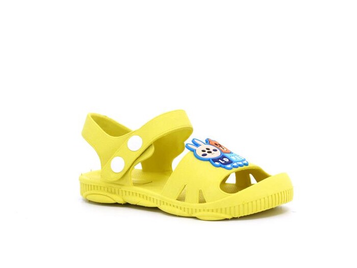 Daye Bebe BK05001 Hayvanlı Kaymaz Sandalet Sarı - 1