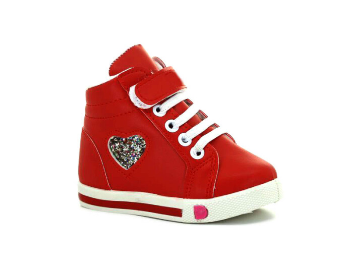 Daye Bebe K-427 Star Lastikli Kalpli Bot Kırmızı - 1
