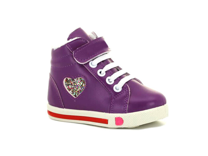 Daye Bebe K-427 Star Lastikli Kalpli Bot Lila - 1
