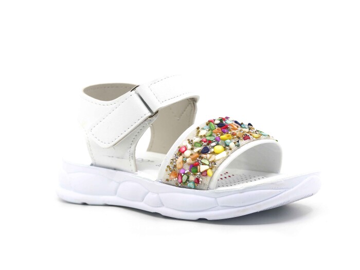 Daye Filet 6220 Kız Sandalet Beyaz - 1