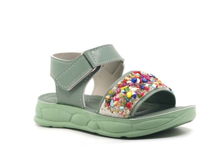 Daye Filet 6220 Kız Sandalet Yeşil 
