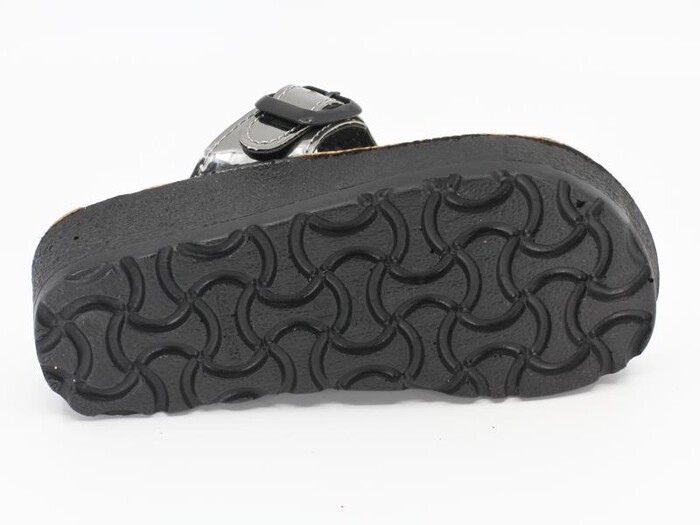Daye Filet 7404 Birken Lame Parmak Arası Terlik Platin - 3