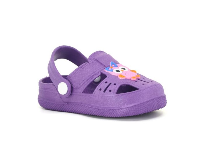 Daye Patik PK01001 Hayvanlı Kaymaz Sandalet Lila - 1