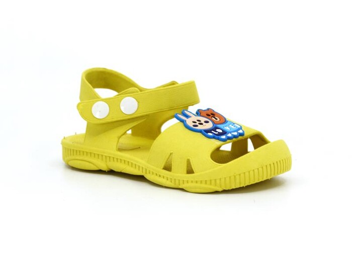 Daye Patik PK05001 Hayvanlı Kaymaz Sandalet Sarı - 1