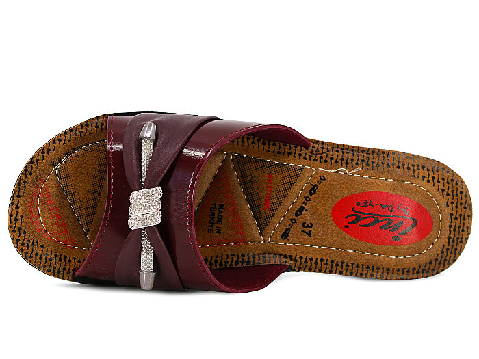 Daye Zenne 20851 Poşetli Günlük Terlik Bordo - Daye (1)