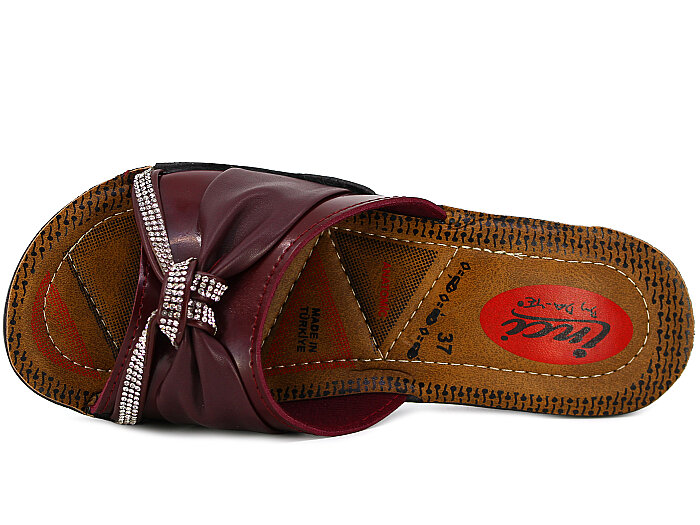 Daye Zenne 20853 Poşetli Günlük Terlik Bordo - Daye (1)