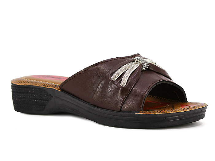 Daye Zenne 20854 Poşetli Günlük Terlik Bordo - Daye