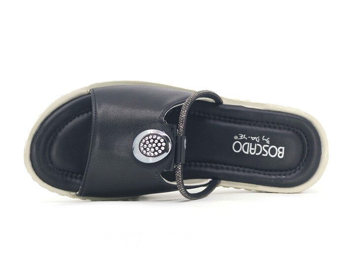 Daye Zenne 27011 Taşlı Kutulu Enj. Günlük Terlik Siyah - Daye (1)