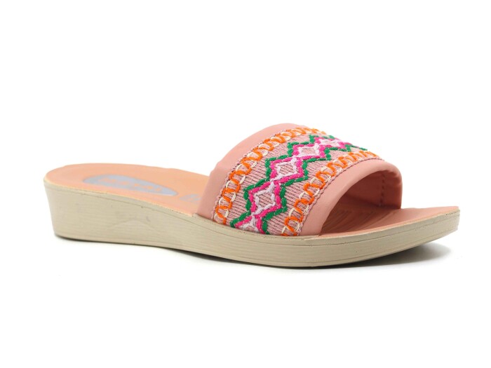 Daye Zenne 27314 Masal Desenli Poşetli Günlük Terlik Pembe - Daye