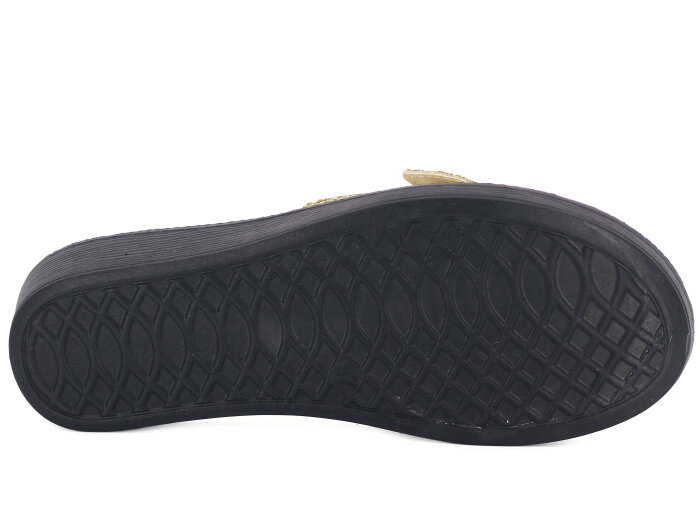 Daye Zenne 27326 Masal Tek Toka Poşetli Günlük Terlik Altın - 3