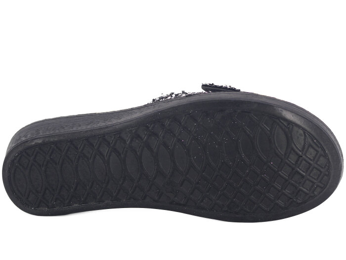 Daye Zenne 27326 Masal Tek Toka Poşetli Günlük Terlik Gümüş - 3