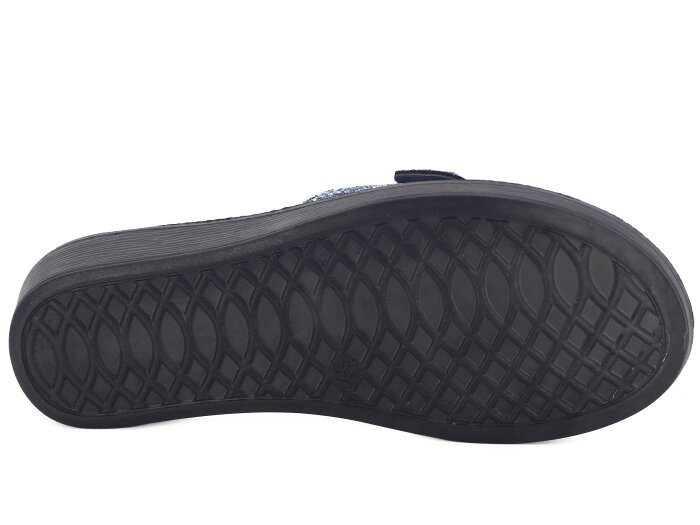 Daye Zenne 27326 Masal Tek Toka Poşetli Günlük Terlik Lacivert - 3