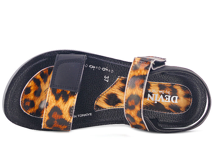 Daye Zenne 27511 Enj. Sandalet Kahve Leopar - Daye (1)