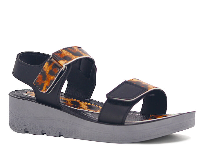 Daye Zenne 27511 Enj. Sandalet Kahve Leopar - Daye