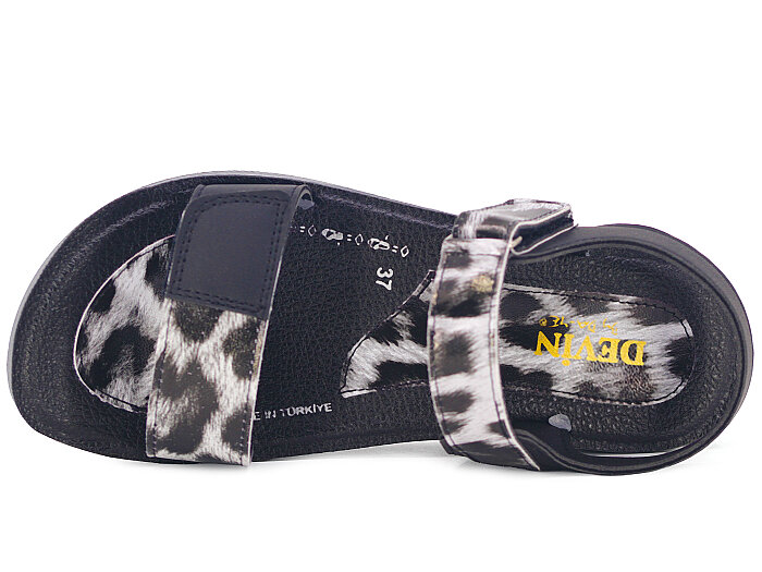 Daye Zenne 27511 Enj. Sandalet Siyah Leopar - Daye (1)