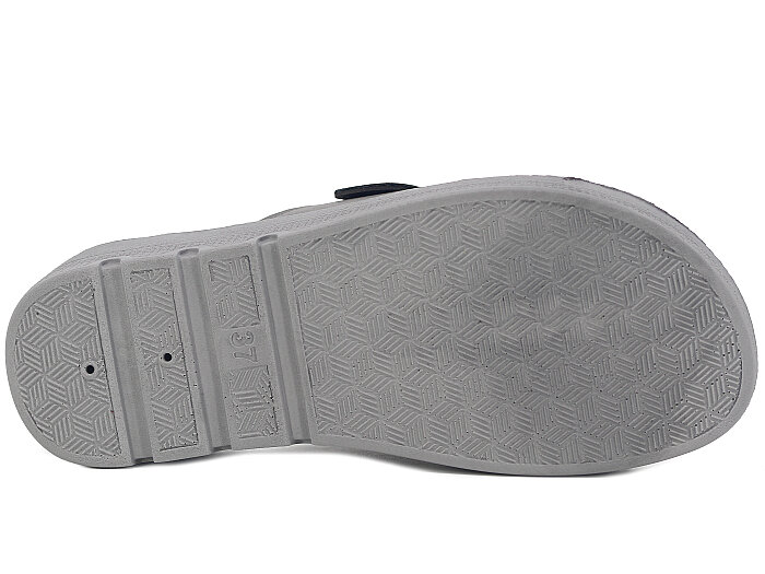 Daye Zenne 27531 Devin Çift Toka Kutulu Günlük Terlik Platin - 3