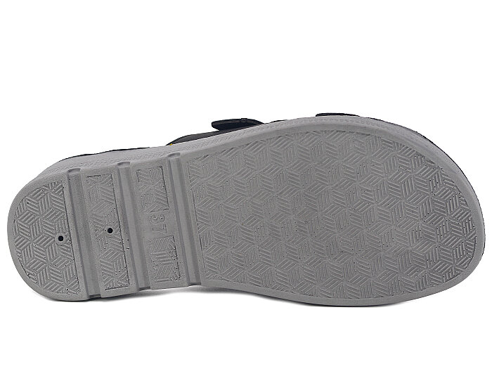 Daye Zenne 27531 Devin Çift Toka Kutulu Günlük Terlik Siyah - 3