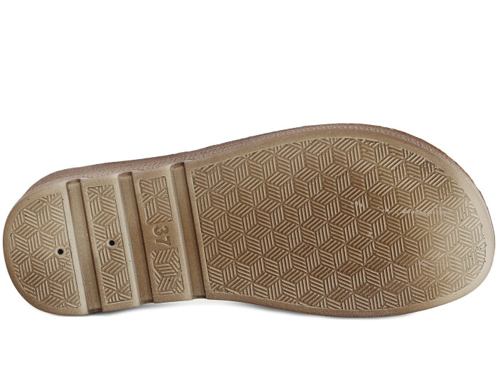 Daye Zenne 27533 Devin Tek Toka Kutulu Günlük Terlik Altın - 3