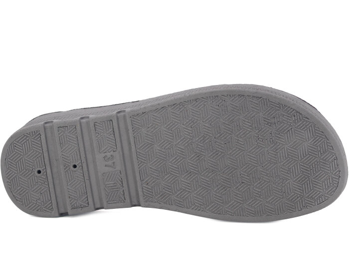 Daye Zenne 27533 Devin Tek Toka Kutulu Günlük Terlik Platin - 3