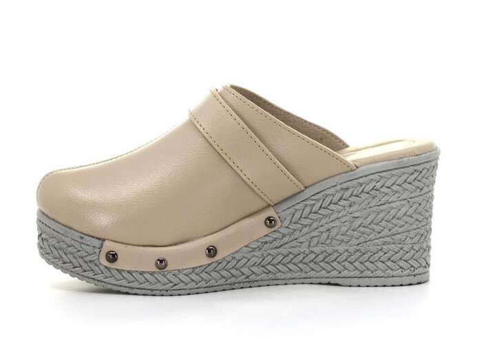 Daye Zenne 4653 Nil Yüksek Monta Kışlık Kapalı Terlik Bej - 3