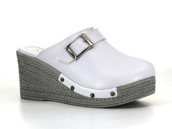 Daye Zenne 4653 Nil Yüksek Monta Kışlık Kapalı Terlik Beyaz - Daye