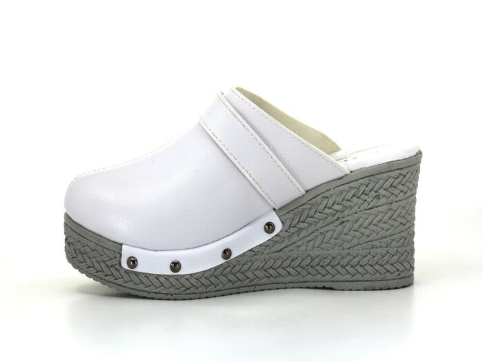 Daye Zenne 4653 Nil Yüksek Monta Kışlık Kapalı Terlik Beyaz - 3