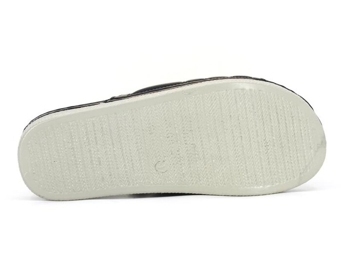 Daye Zenne 4917 Işıl Monta Kareli Kutulu Günlük Terlik Siyah - 3