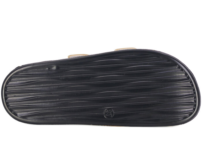 Daye Zenne 8201 Boscado Çift Toka Mantar Taban Kutulu Günlük Terlik Altın - 3