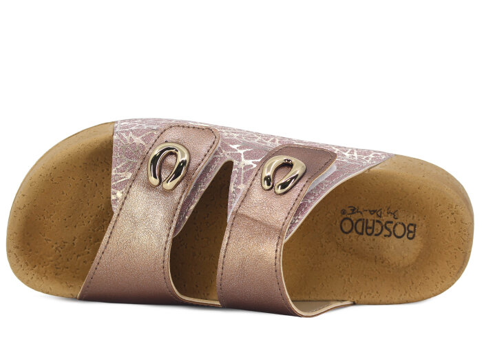 Daye Zenne 8201 Boscado Çift Toka Mantar Taban Kutulu Günlük Terlik Gül - Daye (1)