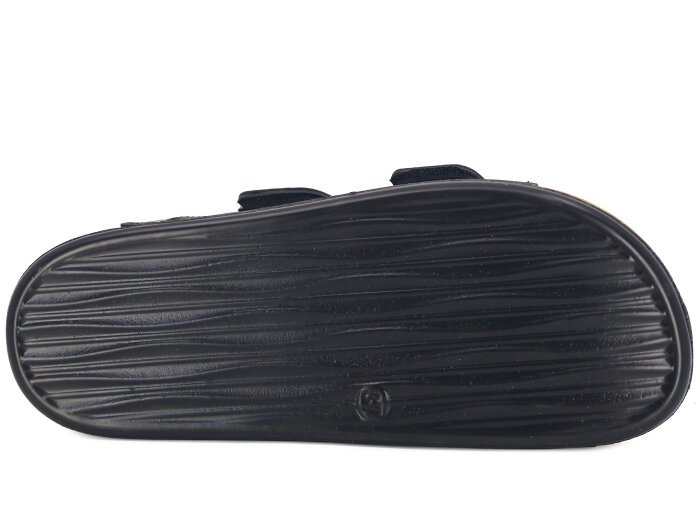 Daye Zenne 8201 Boscado Çift Toka Mantar Taban Kutulu Günlük Terlik Siyah - 3