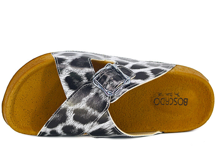 Daye Zenne 8210-1 Boscado Mantar Taban Kutulu Günlük Terlik Siyah Leopar - Daye (1)