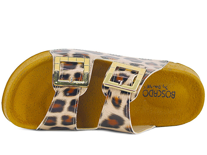 Daye Zenne 8211-1 Boscado Çift Toka Kutulu Günlük Terlik Bej Leopar - Daye (1)