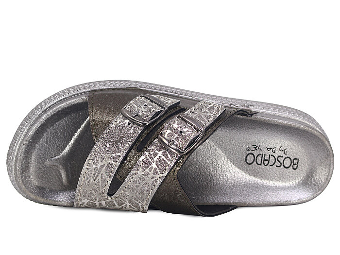 Daye Zenne B-8502 Kutulu Günlük Terlik Platin - 2