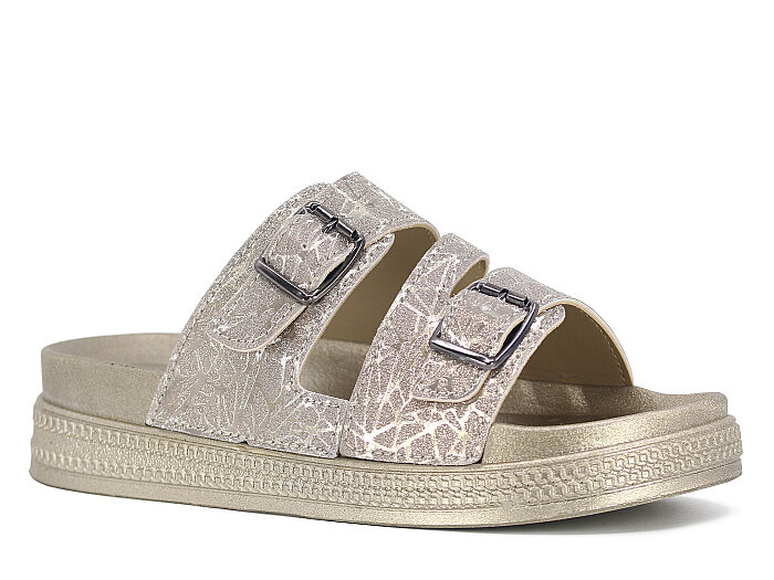 Daye Zenne B-8504 Kutulu Günlük Terlik Altın - 1