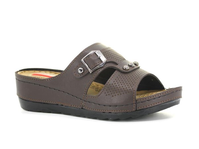 Daye Zenne B-5310 Şehrazat Monta Poşetli Günlük Terlik Kahve - Daye