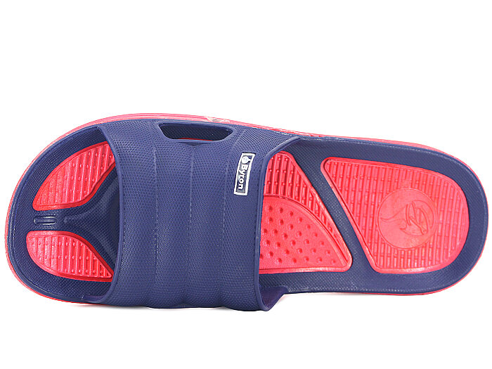 Defa Garson 1796 Poşetli Kaydırmaz Terlik Lacivert - Kırmızı - 2