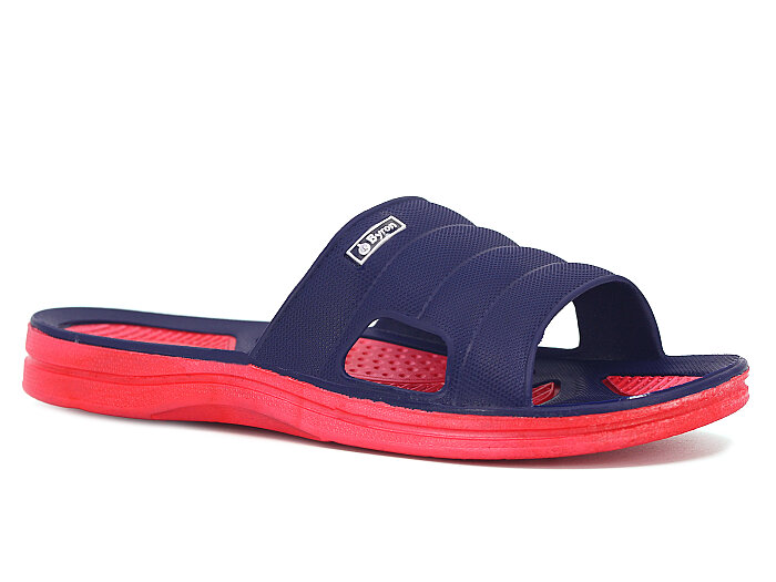 Defa Garson 1796 Poşetli Kaydırmaz Terlik Lacivert - Kırmızı - 1