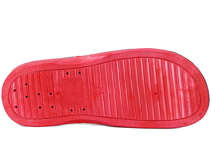 Defa Garson 1796 Poşetli Kaydırmaz Terlik Siyah - Kırmızı - 3