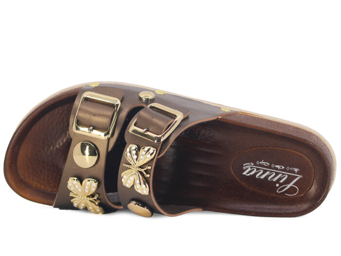 Demir Zenne Linna L-230 Günlük Terlik Bakır - Demir (1)