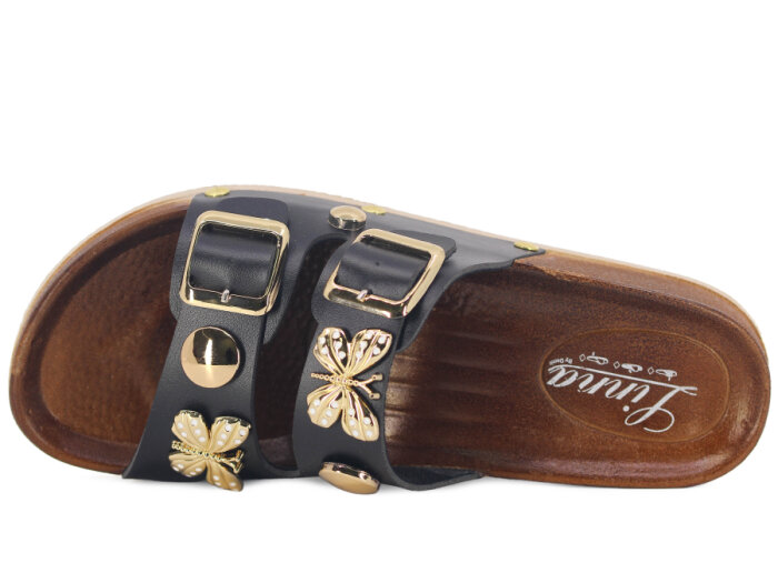 Demir Zenne Linna L-230 Günlük Terlik Siyah - 2