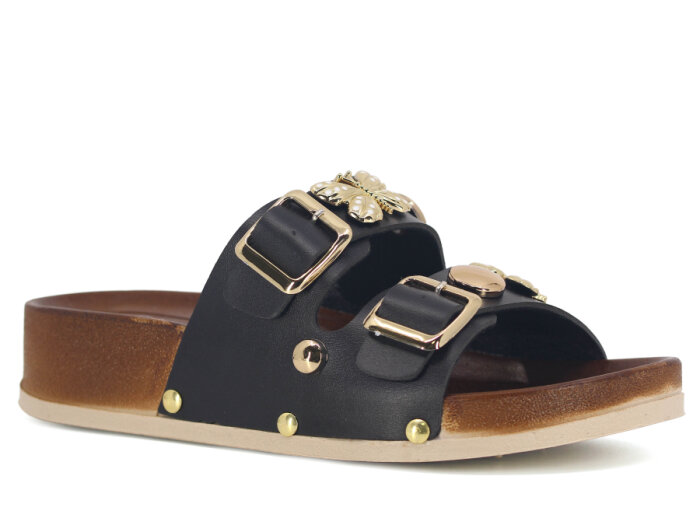 Demir Zenne Linna L-230 Günlük Terlik Siyah - 1